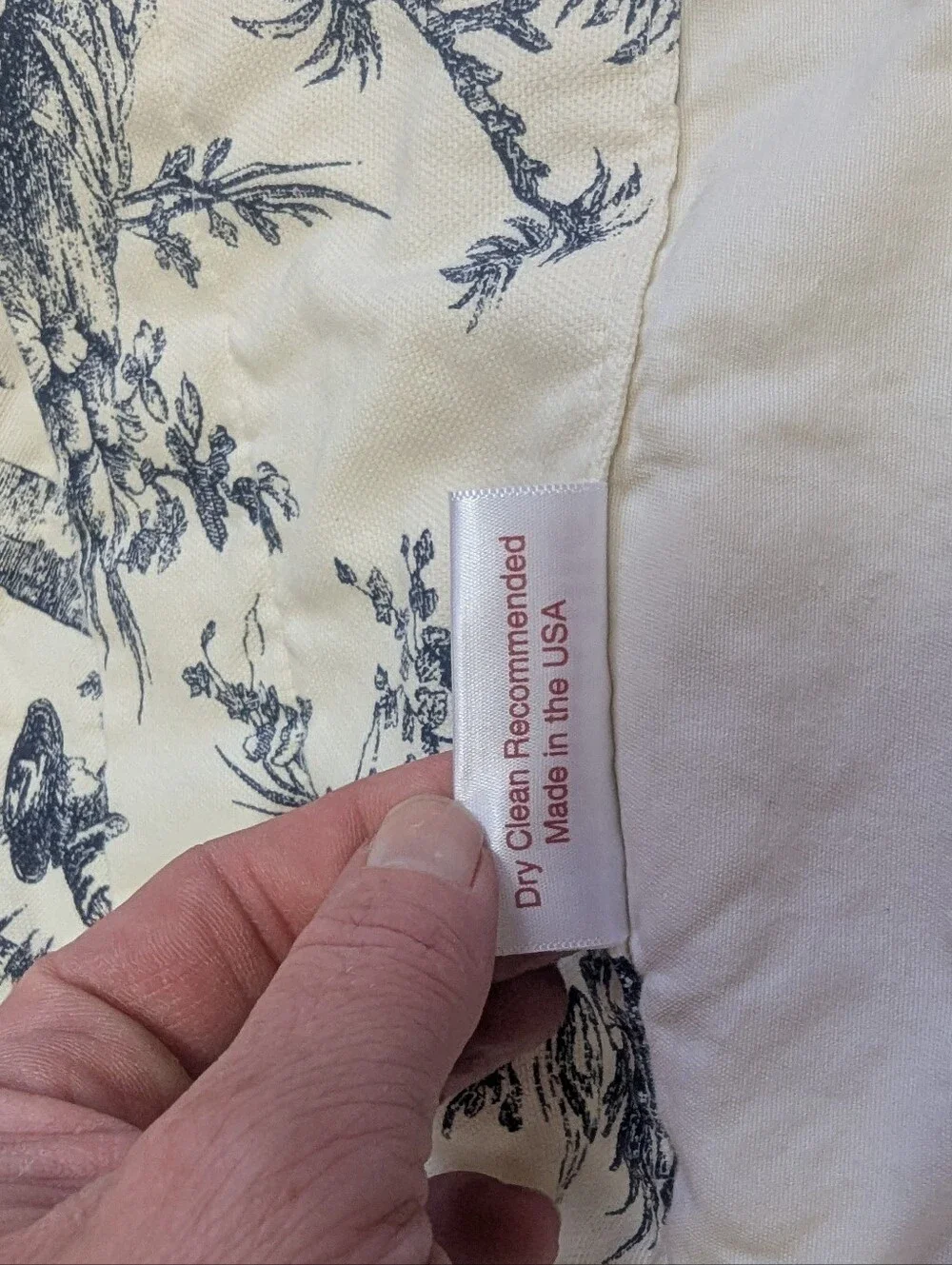 Set Of 2 Thomasville Bouvier Toile Swag Valance Pair Curtains 48
